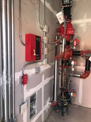 Fire alarm control panel installation