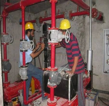 Firefighting pump installation