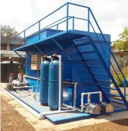 Sewage treatment plant skid unit